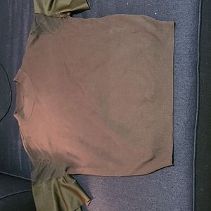 Turtle Neck Sweater Sheer Arms